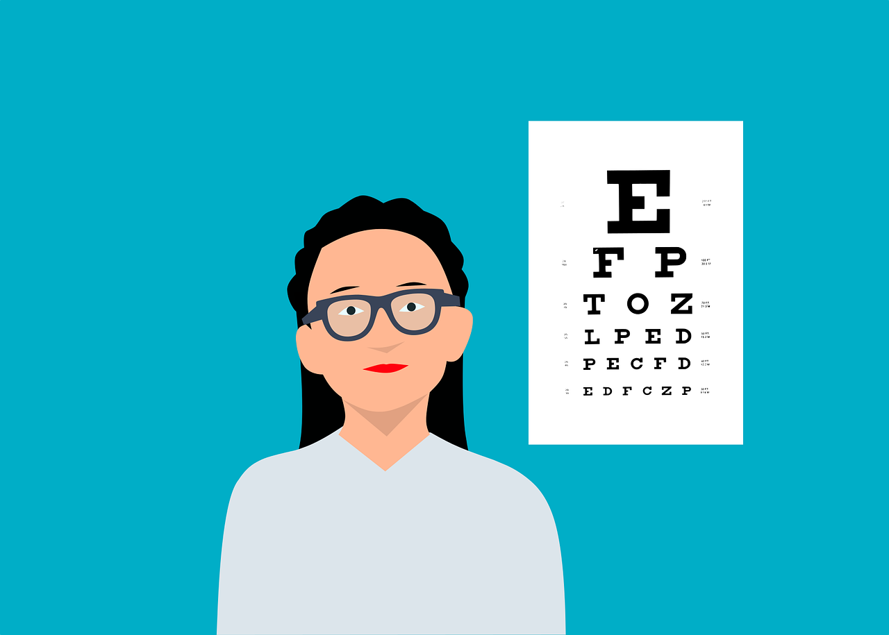 Woman Chart Eye Test Vision Sight - mohamed_hassan / Pixabay