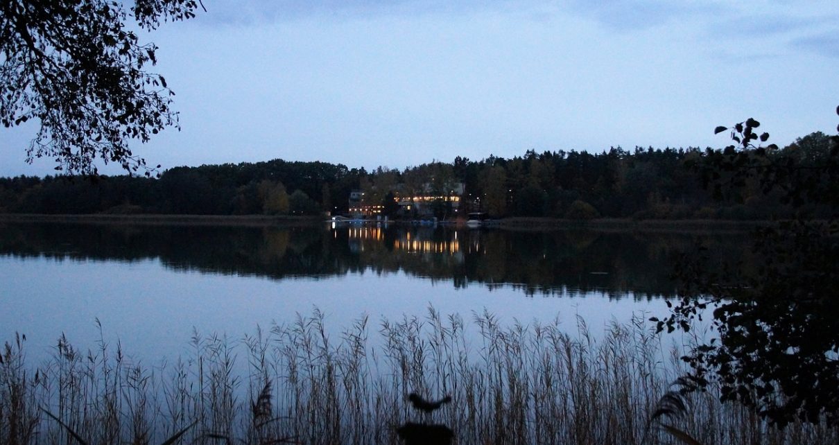 macha lake, evening, dusk