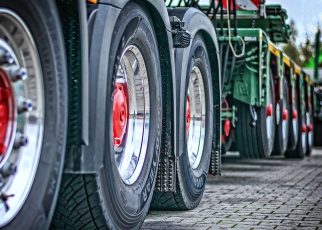 truck, heavy load, tractor