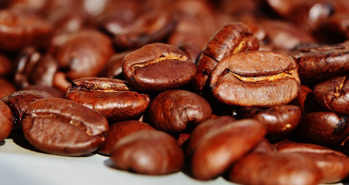 coffee beans, coffee, roasted