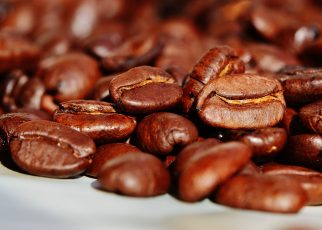 coffee beans, coffee, roasted